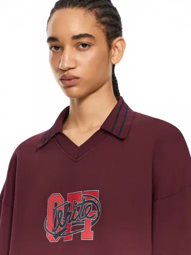 Off-White Off College Crop Polo Crewneck | Thumbnail 5