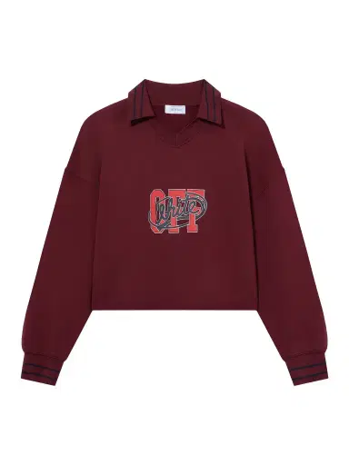 Off-White Off College Crop Polo Crewneck | Thumbnail 1