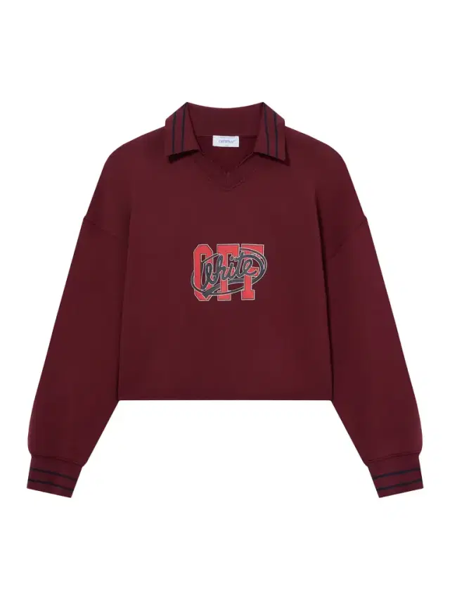 Off-White Off College Crop Polo Crewneck
