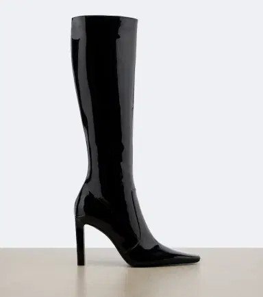 Saint Laurent Francoise patent leather knee-high boots | Thumbnail 2