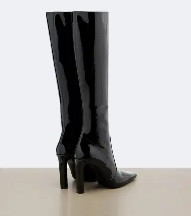 Saint Laurent Francoise patent leather knee-high boots | Thumbnail 3