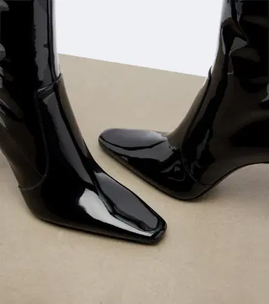 Saint Laurent Francoise patent leather knee-high boots | Thumbnail 4