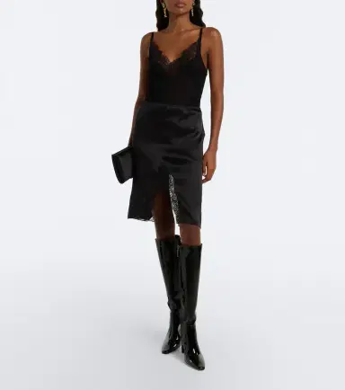 Saint Laurent Francoise patent leather knee-high boots | Thumbnail 5