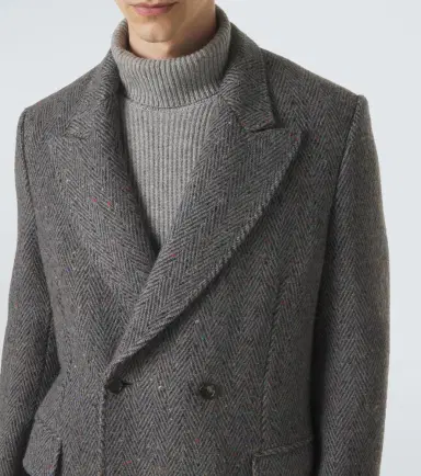 Gabriela Hearst Mcaffrey herringbone wool and cashmere coat | Thumbnail 2