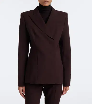 Sportmax Double-breasted wool-blend blazer | Thumbnail 5