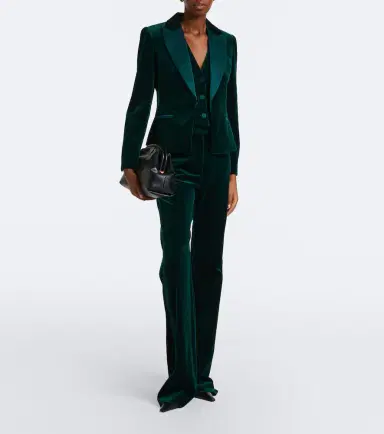 Max Mara Elegante cotton velvet blazer | Thumbnail 3