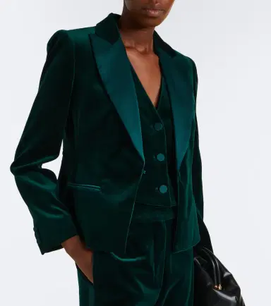 Max Mara Elegante cotton velvet blazer | Thumbnail 4
