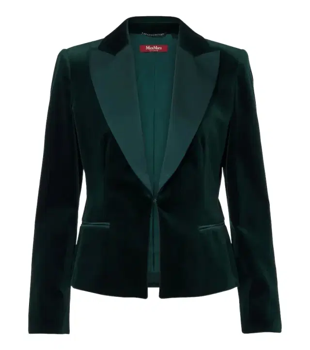 Elegante cotton velvet blazer