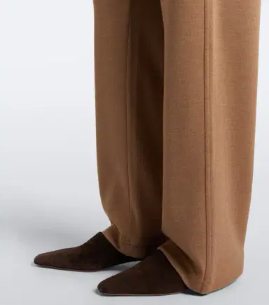 Max Mara Virgin wool straight pants | Thumbnail 2