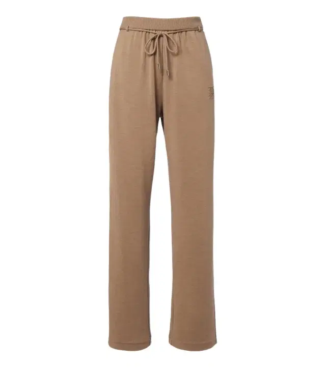 Virgin wool straight pants