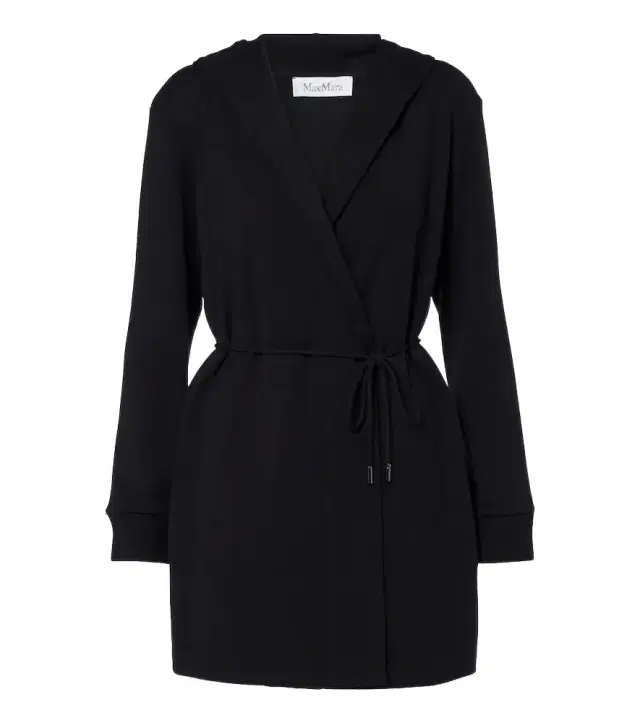 Virgin wool wrap coat