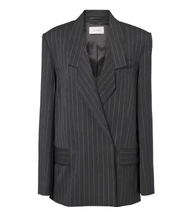 Sportmax Oversized pinstriped wool-blend blazer | Thumbnail 1