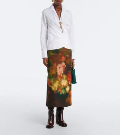 Dries Van Noten Cotton poplin wrap shirt | Thumbnail 2
