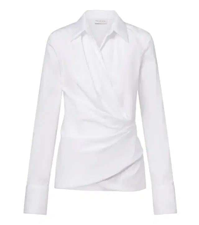 Dries Van Noten Cotton poplin wrap shirt
