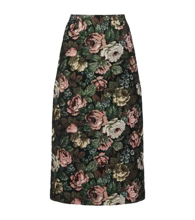 Dries Van Noten Floral jacquard midi skirt