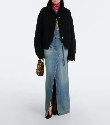 Dries Van Noten Wool and cashmere cardigan | Thumbnail 3