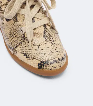 Isabel Marant Bobby snake-effect leather wedge sneakers | Thumbnail 4