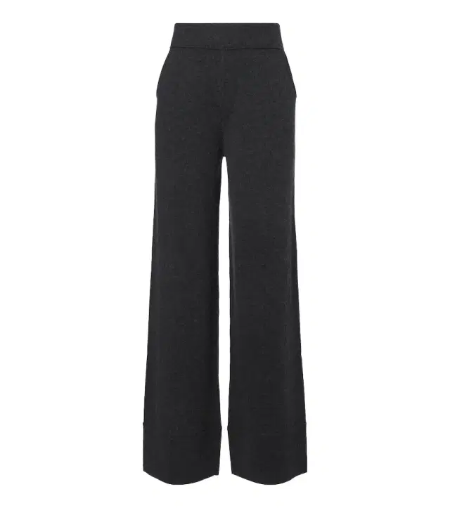 Wool and cashmere wide-leg pants