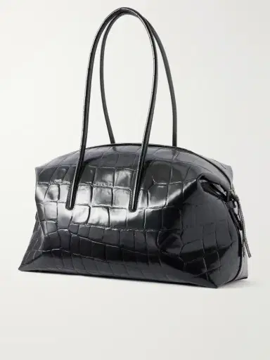 DeMellier The Stockholm Crocodile-effect Leather Shoulder Bag | Thumbnail 4