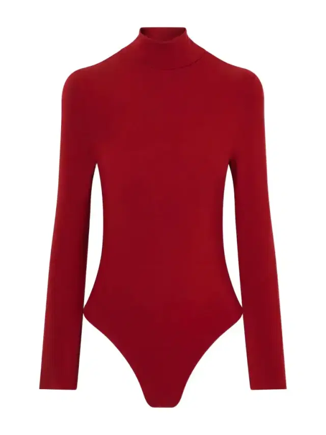 The Park Joyce Pyratex® Power 3 Stretch-jersey Turtleneck Bodysuit