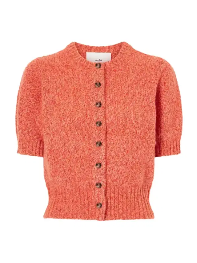 Arch4 Rome Cropped Organic Cashmere And Silk-blend Cardigan