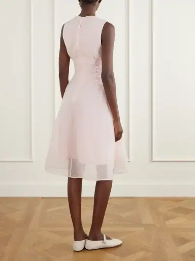Cecilie Bahnsen Floria Cloque Midi Dress | Thumbnail 3