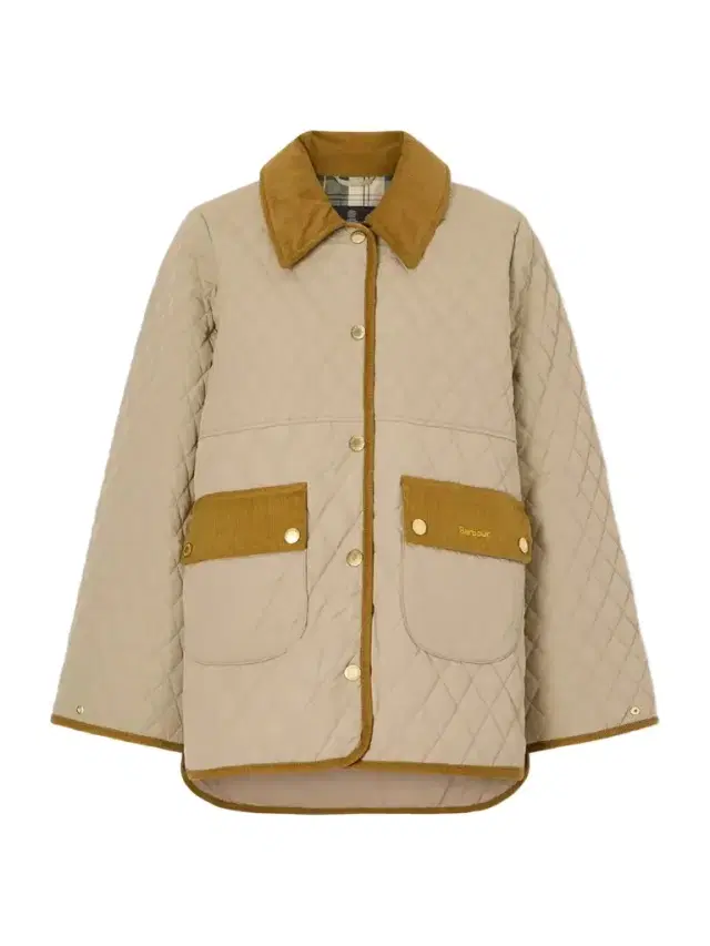 Corduroy-trimmed Logo-embroidered Quilted Shell Jacket
