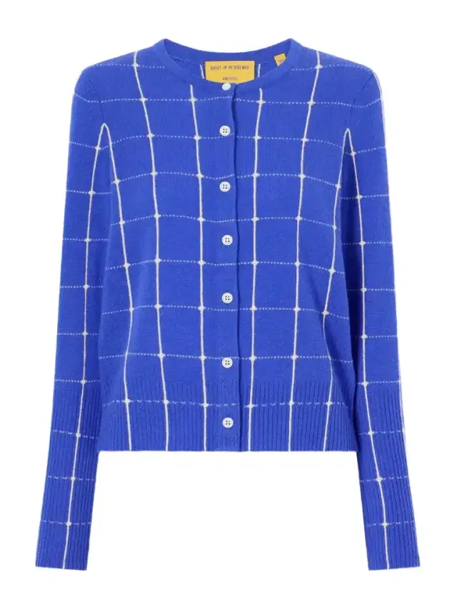 Guest In Residence Jane Checker Cashmere Cardigan