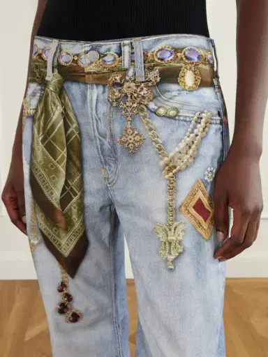 Acne Studios Pazer Tlo Trompe-l’oeil Straight-leg Jeans | Thumbnail 4