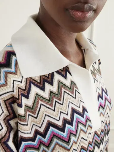 Missoni Striped Knitted Polo Sweater | Thumbnail 5