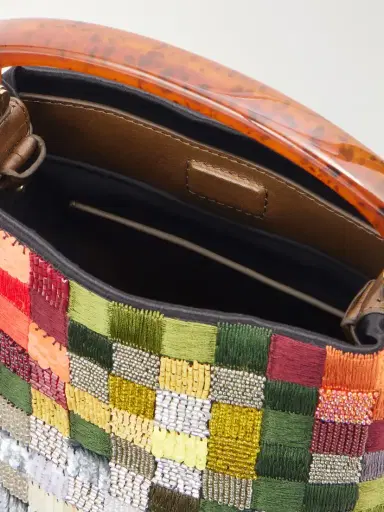 Dries Van Noten Bead And Sequin-embellished Embroidered Satin Tote | Thumbnail 6