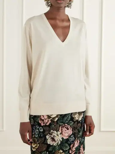 Dries Van Noten Ribbed Merino Wool Sweater | Thumbnail 3