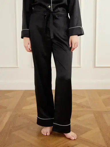 Olivia von Halle Coco Silk-satin Pajama Set | Thumbnail 2 Olivia von Halle Coco Silk-satin Pajama Set | Thumbnail 2