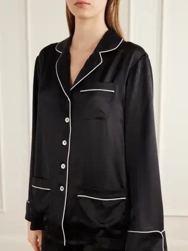 Olivia von Halle Coco Silk-satin Pajama Set | Thumbnail 5 Olivia von Halle Coco Silk-satin Pajama Set | Thumbnail 5