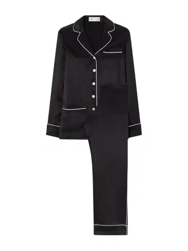 Olivia von Halle Coco Silk-satin Pajama Set | Thumbnail 1 Olivia von Halle Coco Silk-satin Pajama Set | Thumbnail 1