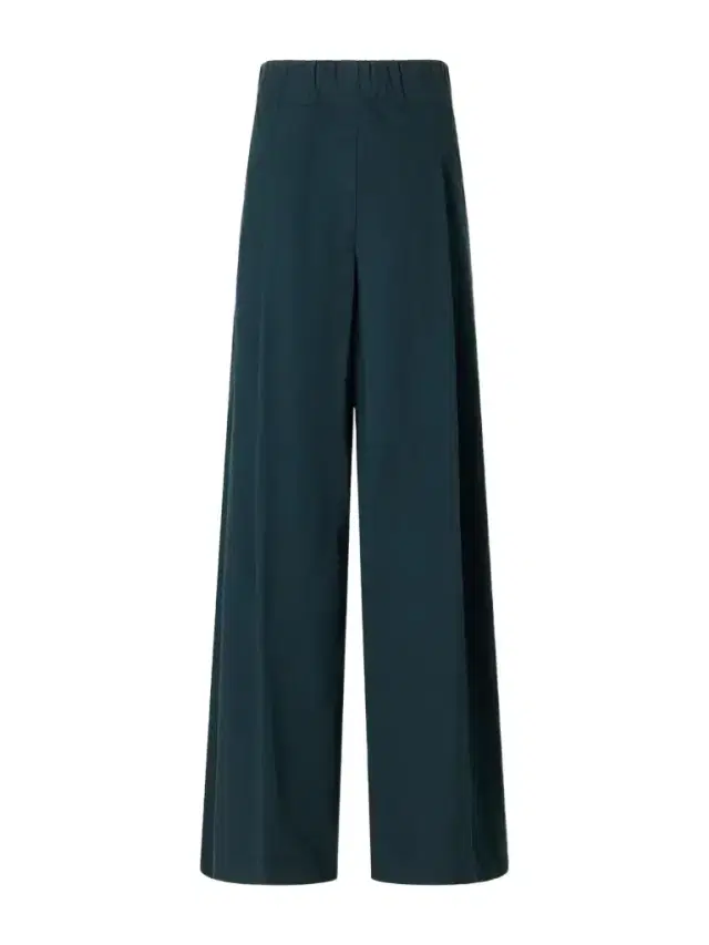 Cotton-poplin Wide-leg Pants