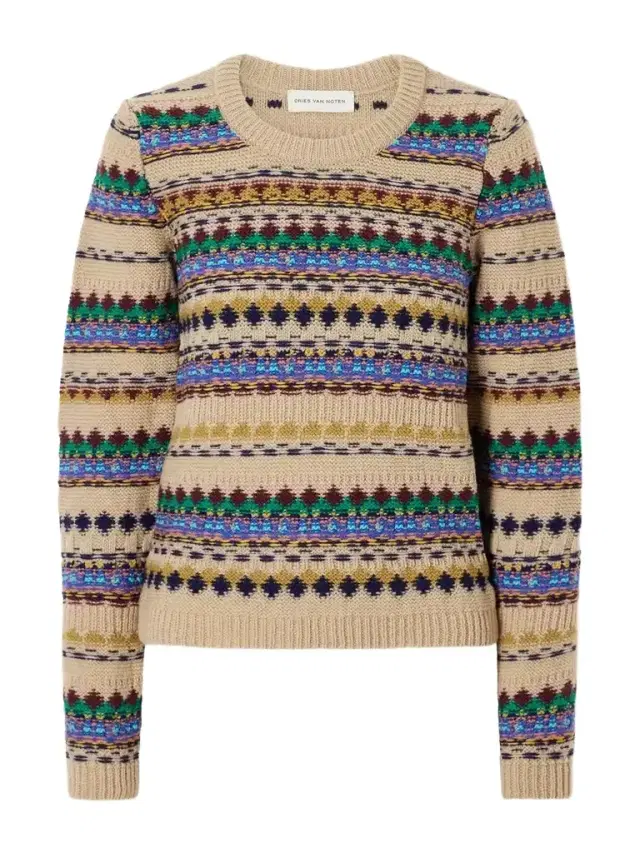 Dries Van Noten Intarsia Wool Sweater