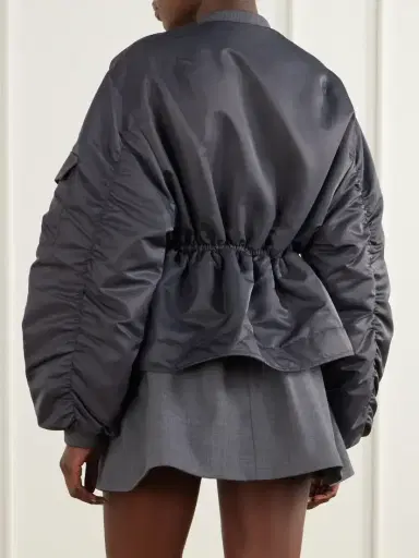 Cecilie Bahnsen Birdie Embellished Padded Shell Bomber Jacket | Thumbnail 3