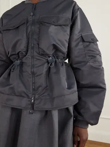 Cecilie Bahnsen Birdie Embellished Padded Shell Bomber Jacket | Thumbnail 4