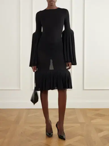 Jean Paul Gaultier Gathered Jersey Blouse | Thumbnail 2