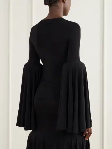 Jean Paul Gaultier Gathered Jersey Blouse | Thumbnail 4