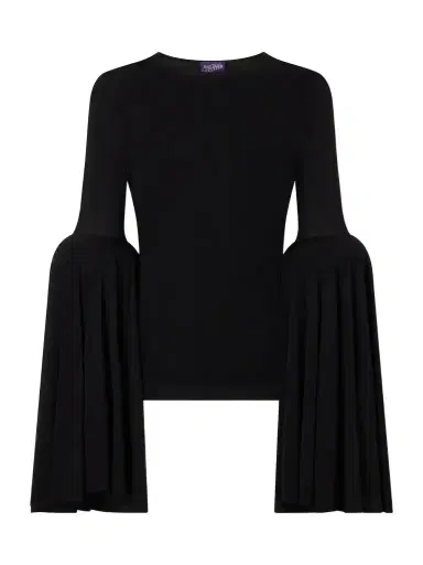 Jean Paul Gaultier Gathered Jersey Blouse | Thumbnail 1