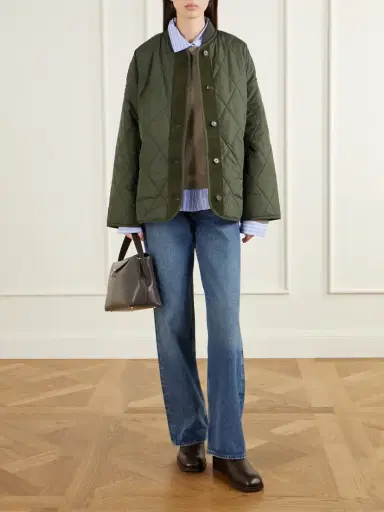 Barbour Abercorn Corduroy-trimmed Shell Quilted Jacket | Thumbnail 2