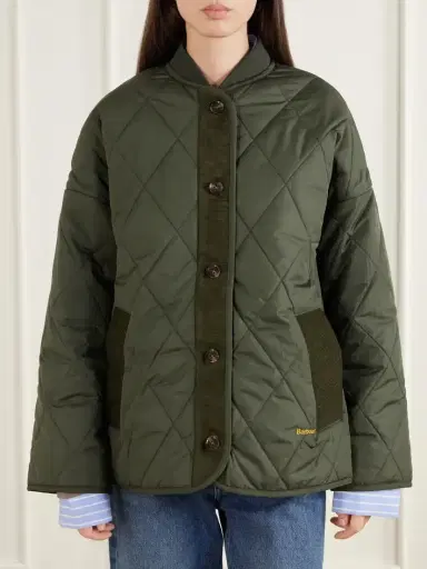 Barbour Abercorn Corduroy-trimmed Shell Quilted Jacket | Thumbnail 3