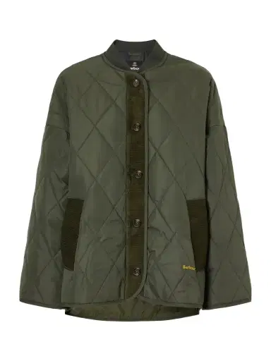 Barbour Abercorn Corduroy-trimmed Shell Quilted Jacket | Thumbnail 1