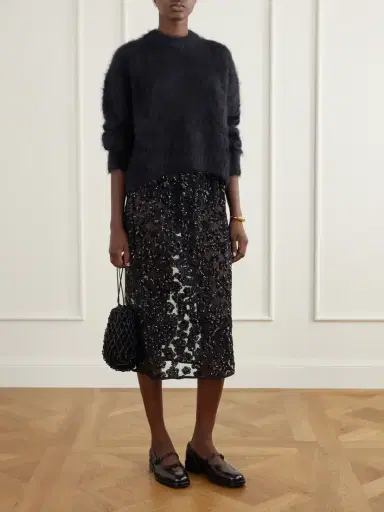 Cecilie Bahnsen Firall Brushed Mohair And Silk-blend Sweater | Thumbnail 2