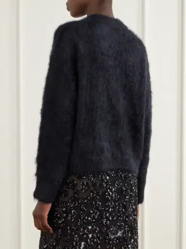 Cecilie Bahnsen Firall Brushed Mohair And Silk-blend Sweater | Thumbnail 4