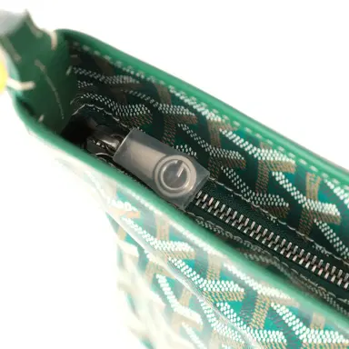 goyard Goyard Goyardine Green Boheme Mini Hobo Bag Palladium Hardware | Thumbnail 7 goyard Goyard Goyardine Green Boheme Mini Hobo Bag Palladium Hardware | Thumbnail 7