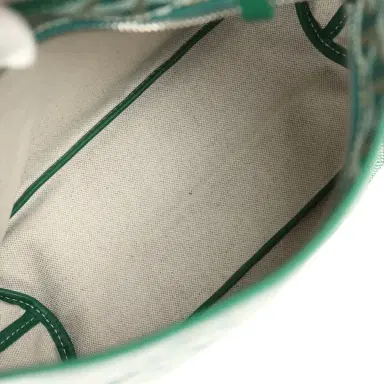 goyard Goyard Goyardine Green Boheme Mini Hobo Bag Palladium Hardware | Thumbnail 9 goyard Goyard Goyardine Green Boheme Mini Hobo Bag Palladium Hardware | Thumbnail 9