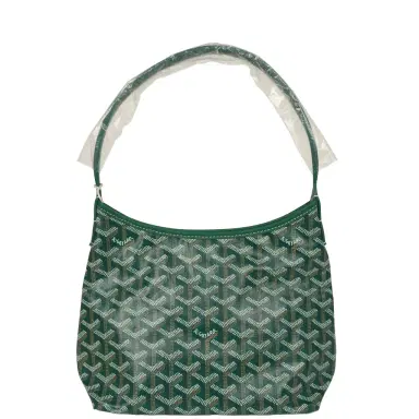 goyard Goyard Goyardine Green Boheme Mini Hobo Bag Palladium Hardware | Thumbnail 1 goyard Goyard Goyardine Green Boheme Mini Hobo Bag Palladium Hardware | Thumbnail 1